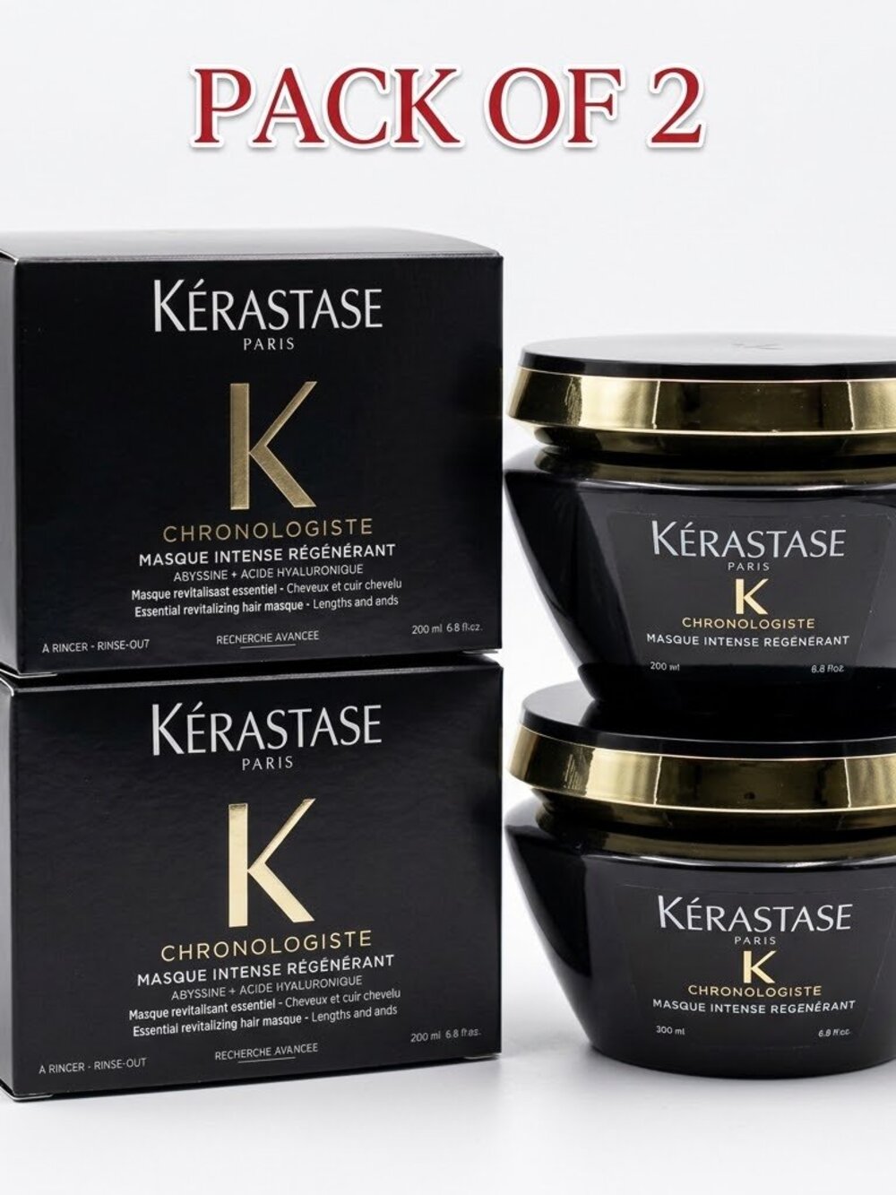Pack of 2 – Kérastase Chronologiste Masque Intense Régénérant 200ml – Anti-Aging